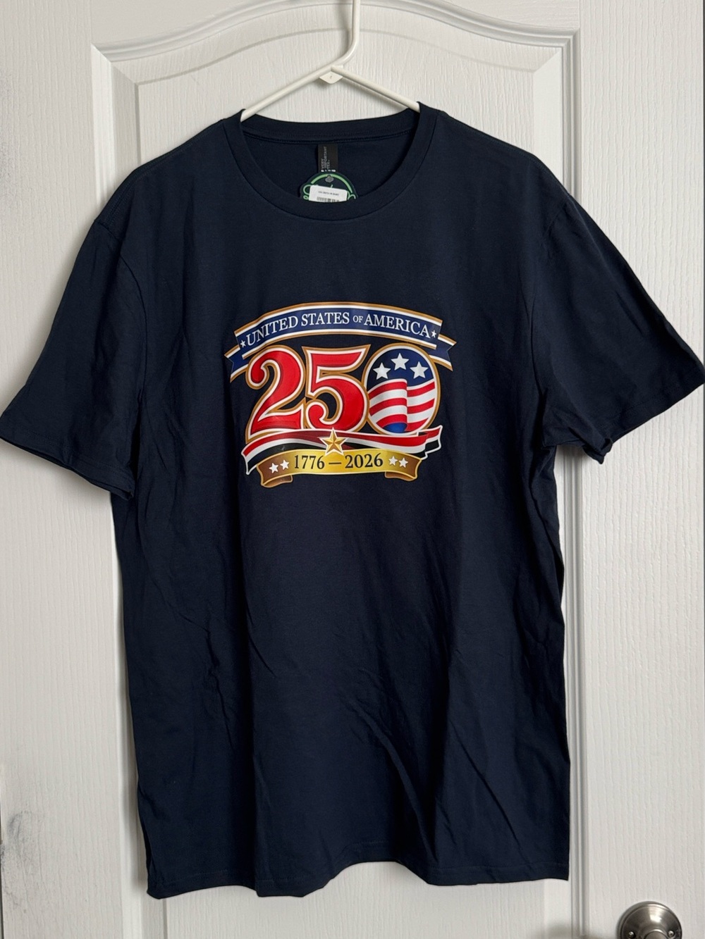 LuckyStitch United States of America 250 Anniversary Shirt / XL-Navy Blue / NEW
